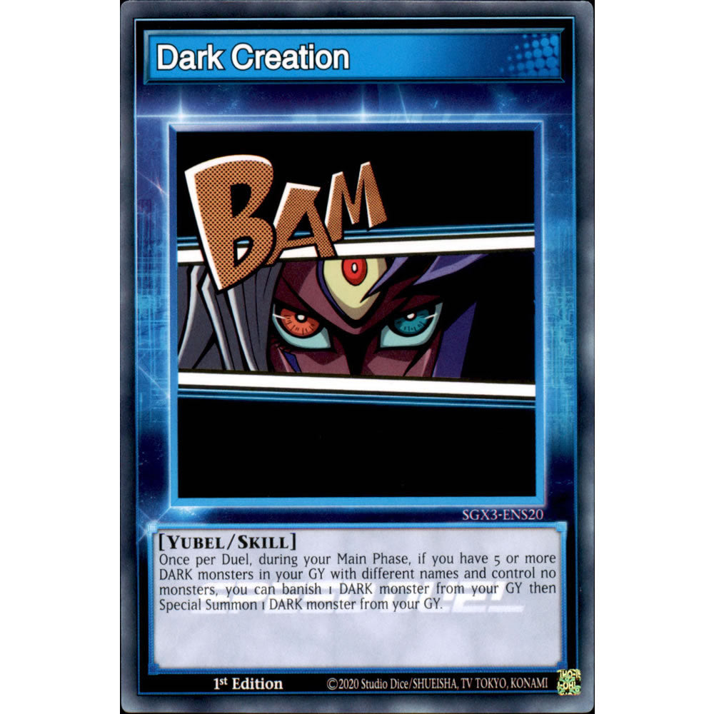 Dark Creation SGX3-ENS20 Yu-Gi-Oh! Card from the Speed Duel GX: Duelists of Shadows Set
