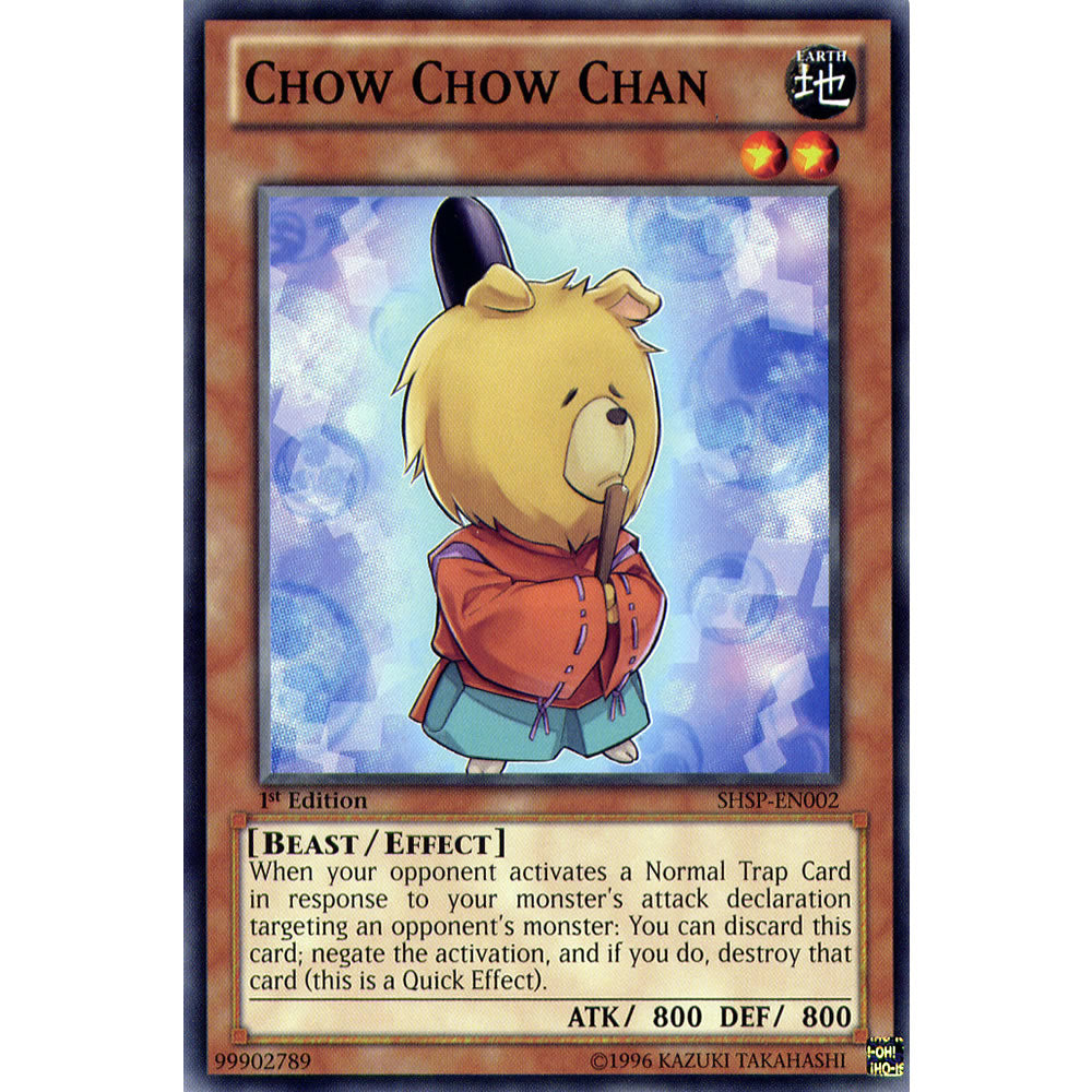 Chow Chow Chan SHSP-EN002 Yu-Gi-Oh! Card from the Shadow Specters Set