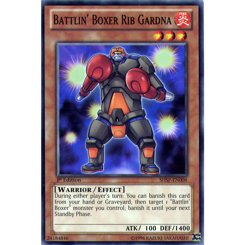 Battlin' Boxer Rib Gardna SHSP-EN006 Yu-Gi-Oh! Card from the Shadow Specters Set