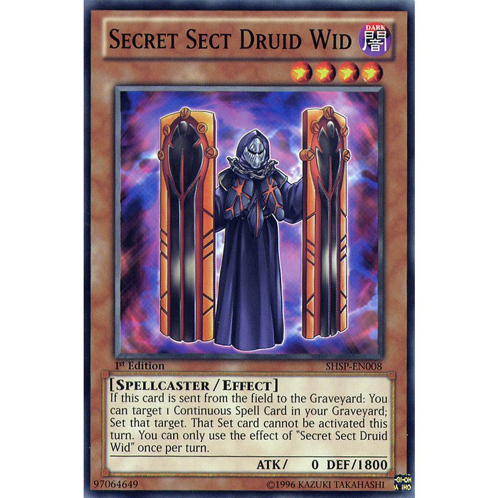 Secret Sect Druid Wid SHSP-EN008 Yu-Gi-Oh! Card from the Shadow Specters Set