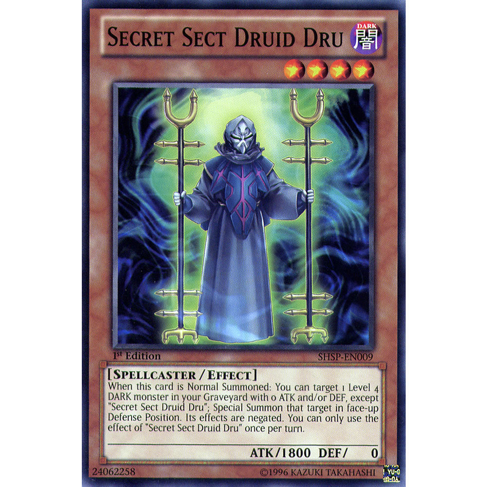 Secret Sect Druid Dru SHSP-EN009 Yu-Gi-Oh! Card from the Shadow Specters Set