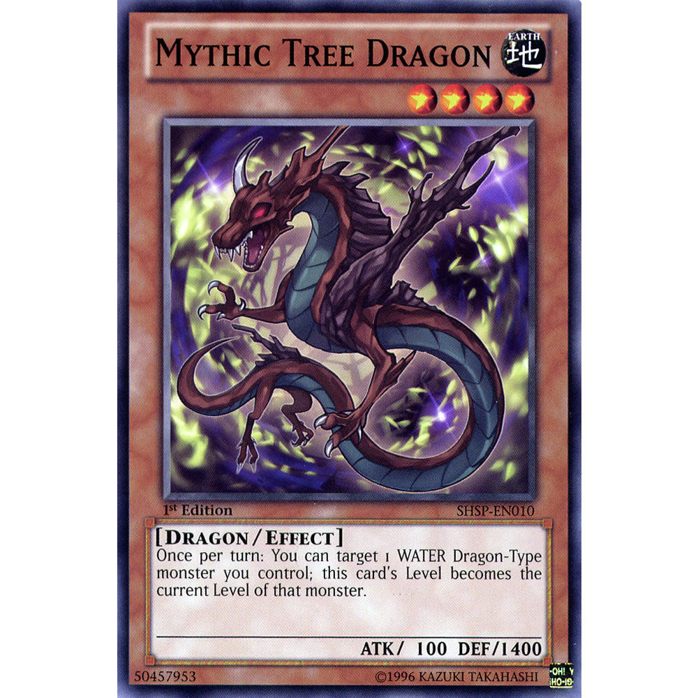 Mythic Tree Dragon SHSP-EN010 Yu-Gi-Oh! Card from the Shadow Specters Set