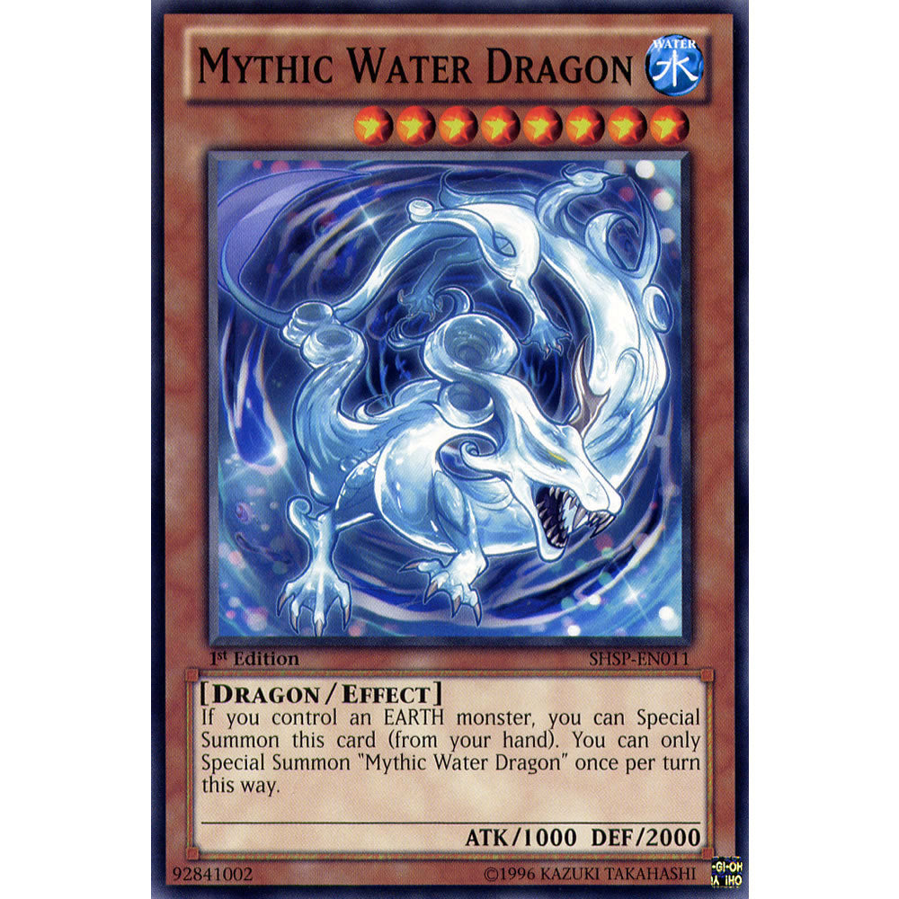 Mythic Water Dragon SHSP-EN011 Yu-Gi-Oh! Card from the Shadow Specters Set