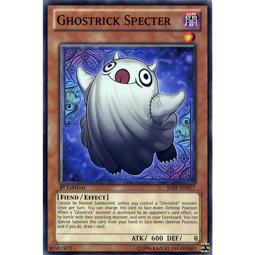 Ghostrick Specter SHSP-EN017 Yu-Gi-Oh! Card from the Shadow Specters Set