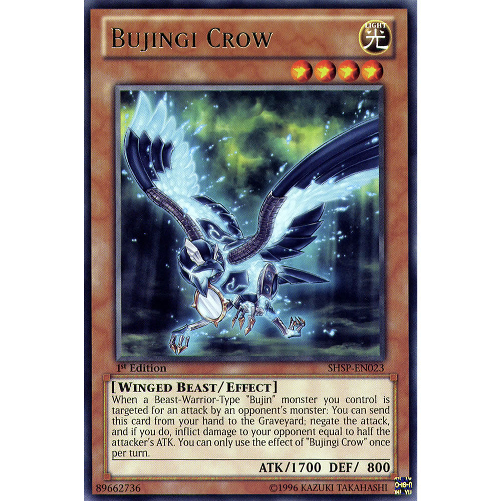 Bujingi Crow SHSP-EN023 Yu-Gi-Oh! Card from the Shadow Specters Set