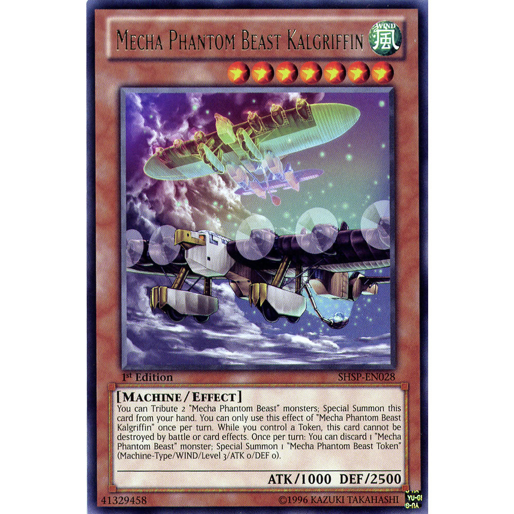 Mecha Phantom Beast Kalgriffin SHSP-EN028 Yu-Gi-Oh! Card from the Shadow Specters Set