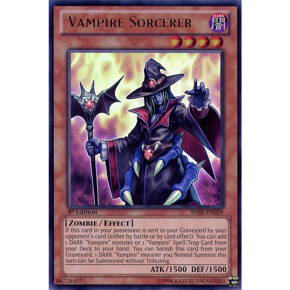 Vampire Sorcerer SHSP-EN029 Yu-Gi-Oh! Card from the Shadow Specters Set