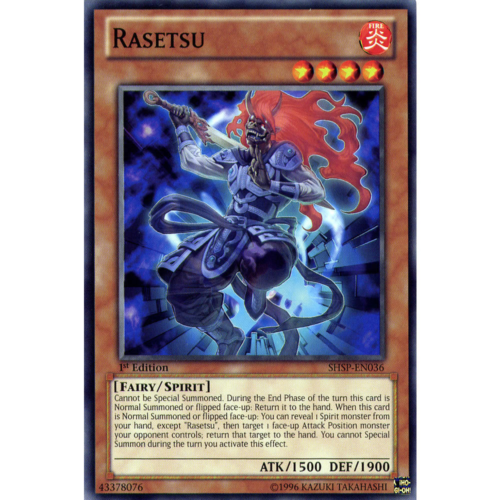 Rasetsu SHSP-EN036 Yu-Gi-Oh! Card from the Shadow Specters Set