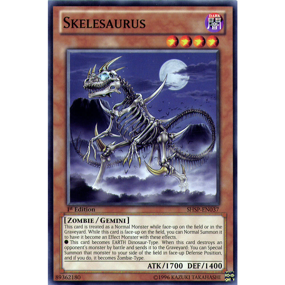 Skelesaurus SHSP-EN037 Yu-Gi-Oh! Card from the Shadow Specters Set