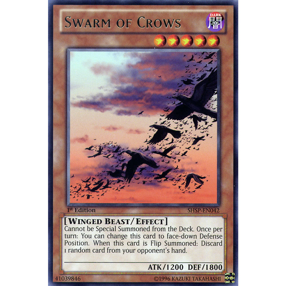 Swarm of Crows SHSP-EN042 Yu-Gi-Oh! Card from the Shadow Specters Set