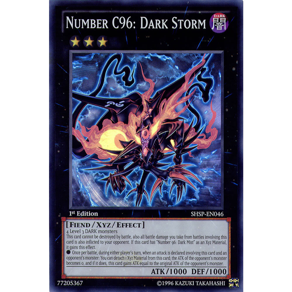 Number C96: Dark Storm SHSP-EN046 Yu-Gi-Oh! Card from the Shadow Specters Set