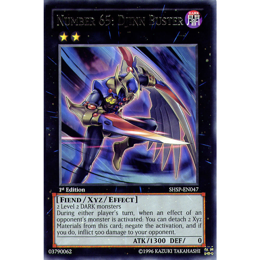 Number 65: Djinn Buster SHSP-EN047 Yu-Gi-Oh! Card from the Shadow Specters Set