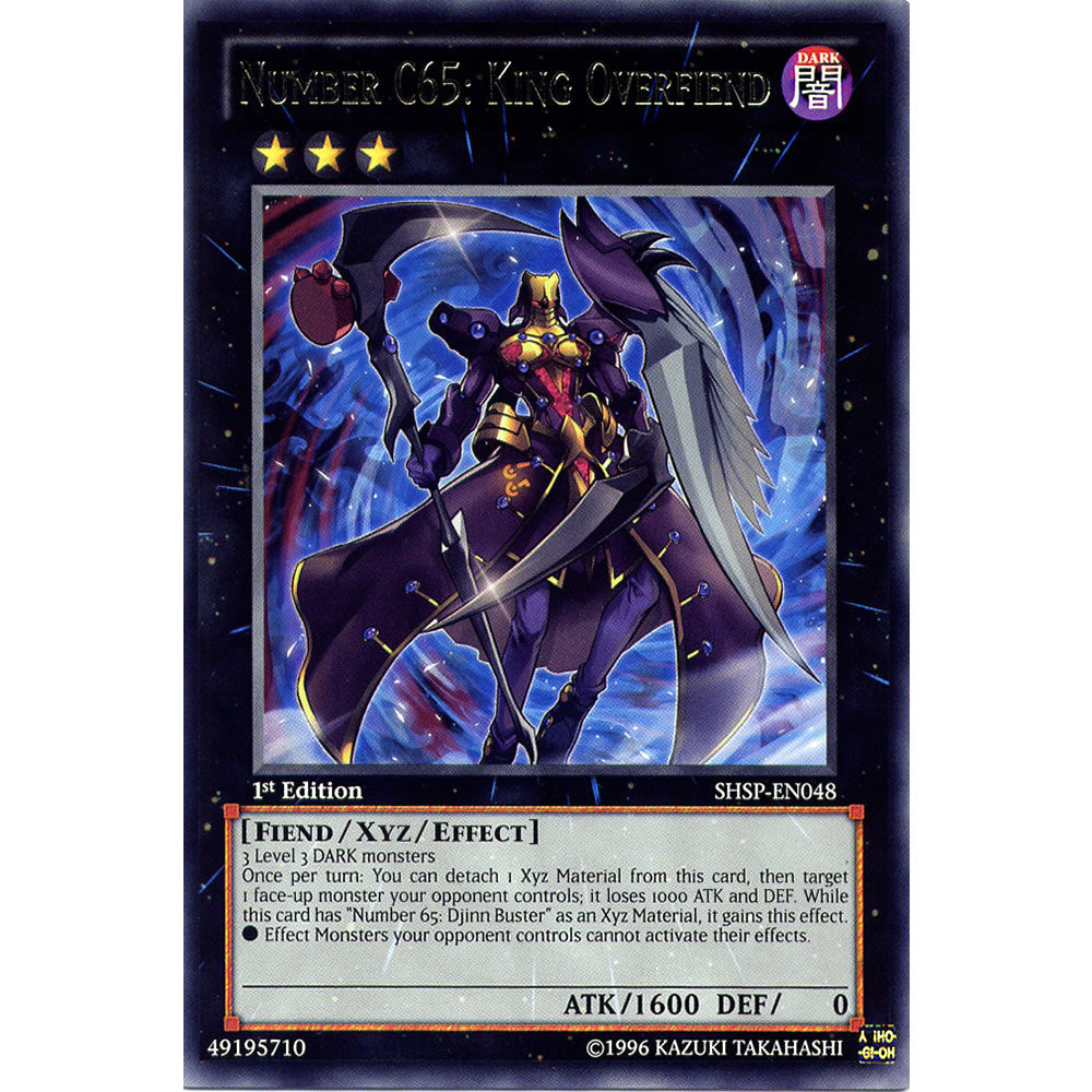 Number C65: King Overfiend SHSP-EN048 Yu-Gi-Oh! Card from the Shadow Specters Set