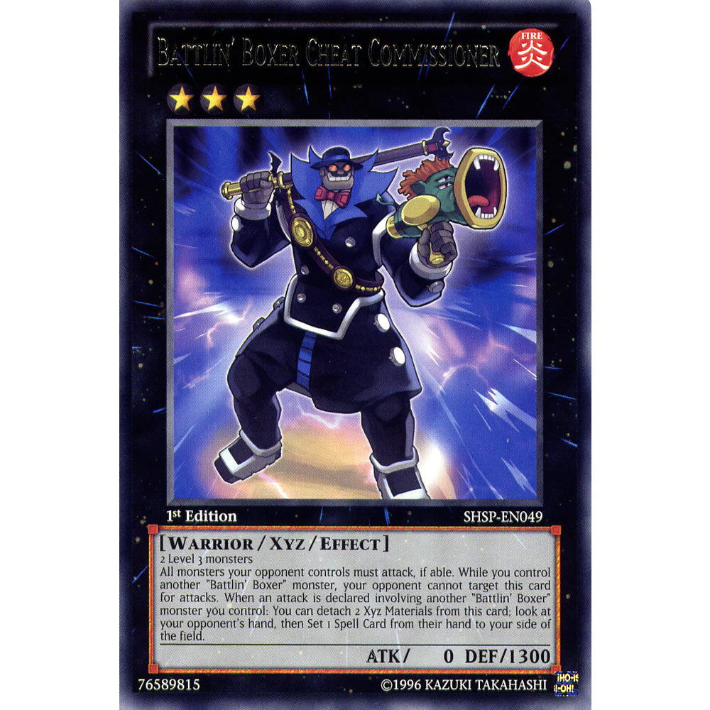 Battlin' Boxer Cheat Commissioner SHSP-EN049 Yu-Gi-Oh! Card from the Shadow Specters Set