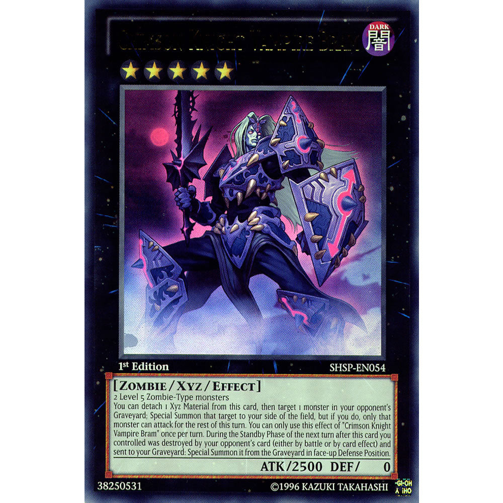 Crimson Knight Vampire Bram SHSP-EN054 Yu-Gi-Oh! Card from the Shadow Specters Set