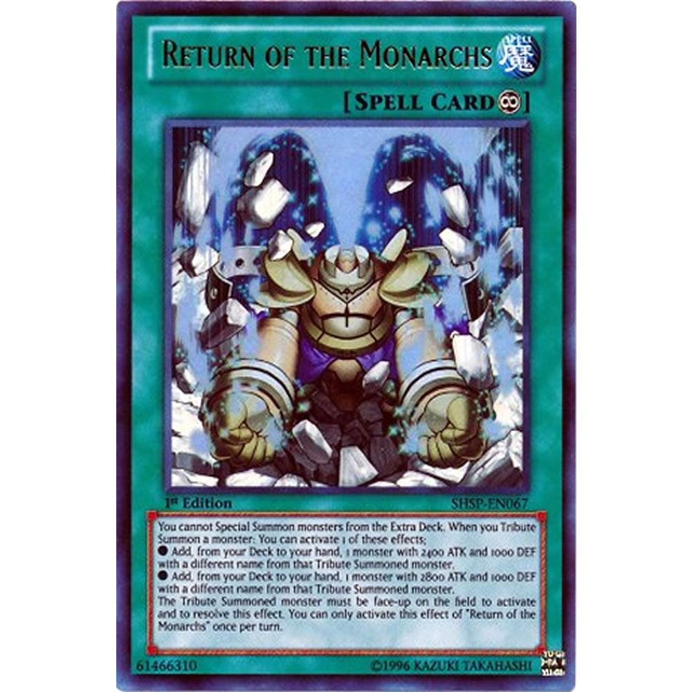 Return of the Monarchs SHSP-EN067 Yu-Gi-Oh! Card from the Shadow Specters Set