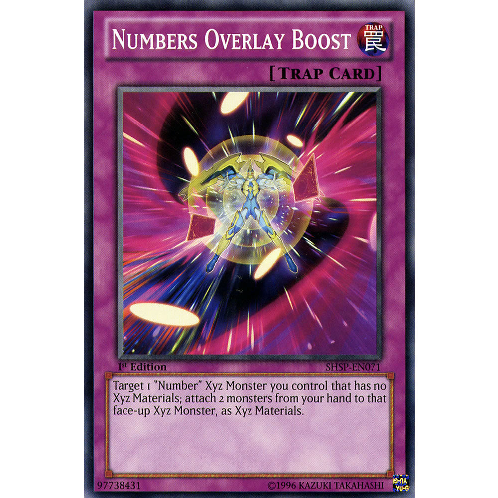 Numbers Overlay Boost SHSP-EN071 Yu-Gi-Oh! Card from the Shadow Specters Set