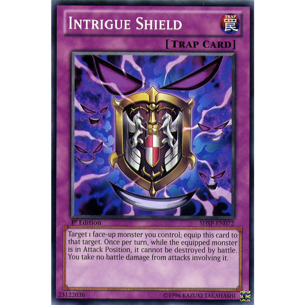 Intrigue Shield SHSP-EN072 Yu-Gi-Oh! Card from the Shadow Specters Set