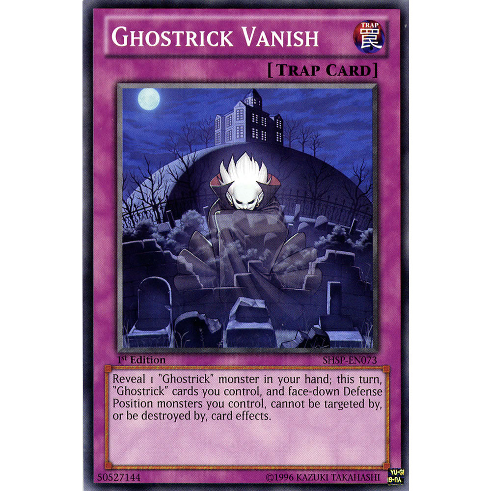 Ghostrick Vanish SHSP-EN073 Yu-Gi-Oh! Card from the Shadow Specters Set