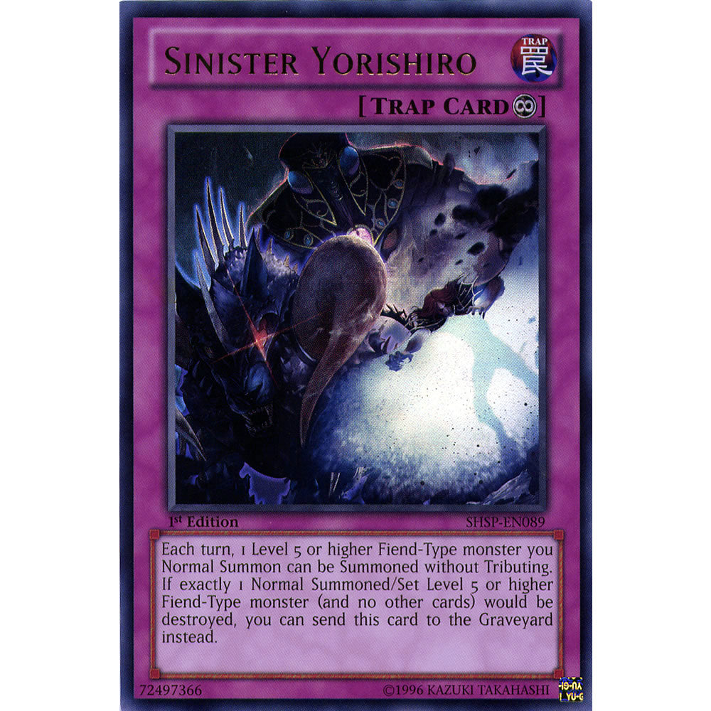 Sinister Yorishiro SHSP-EN089 Yu-Gi-Oh! Card from the Shadow Specters Set