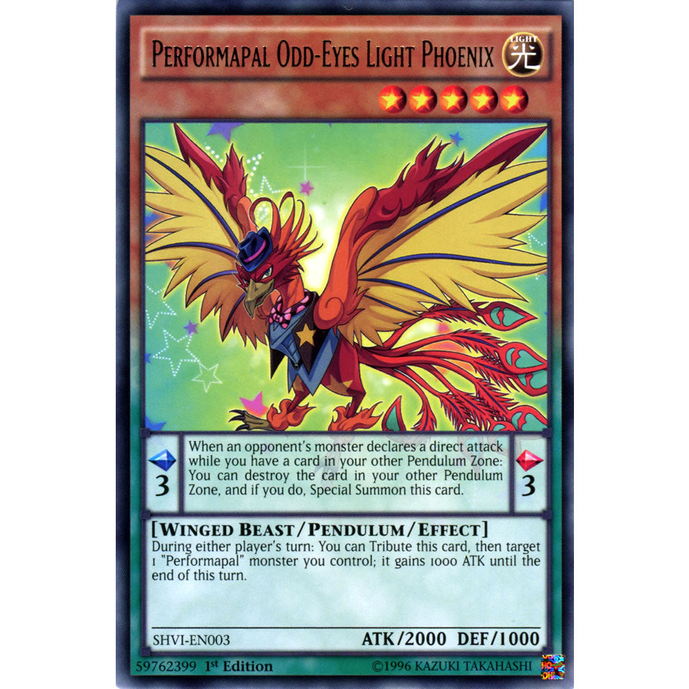 Performapal Odd-Eyes Light Phoenix SHVI-EN003 Yu-Gi-Oh! Card from the Shining Victories Set