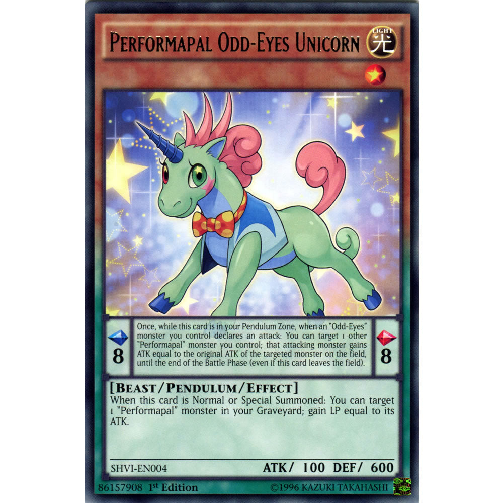 Performapal Odd-Eyes Unicorn SHVI-EN004 Yu-Gi-Oh! Card from the Shining Victories Set