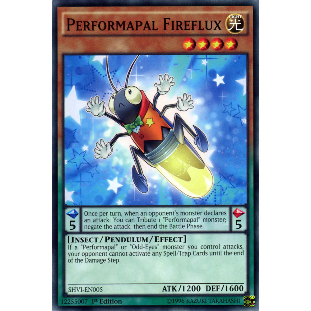 Performapal Fireflux SHVI-EN005 Yu-Gi-Oh! Card from the Shining Victories Set