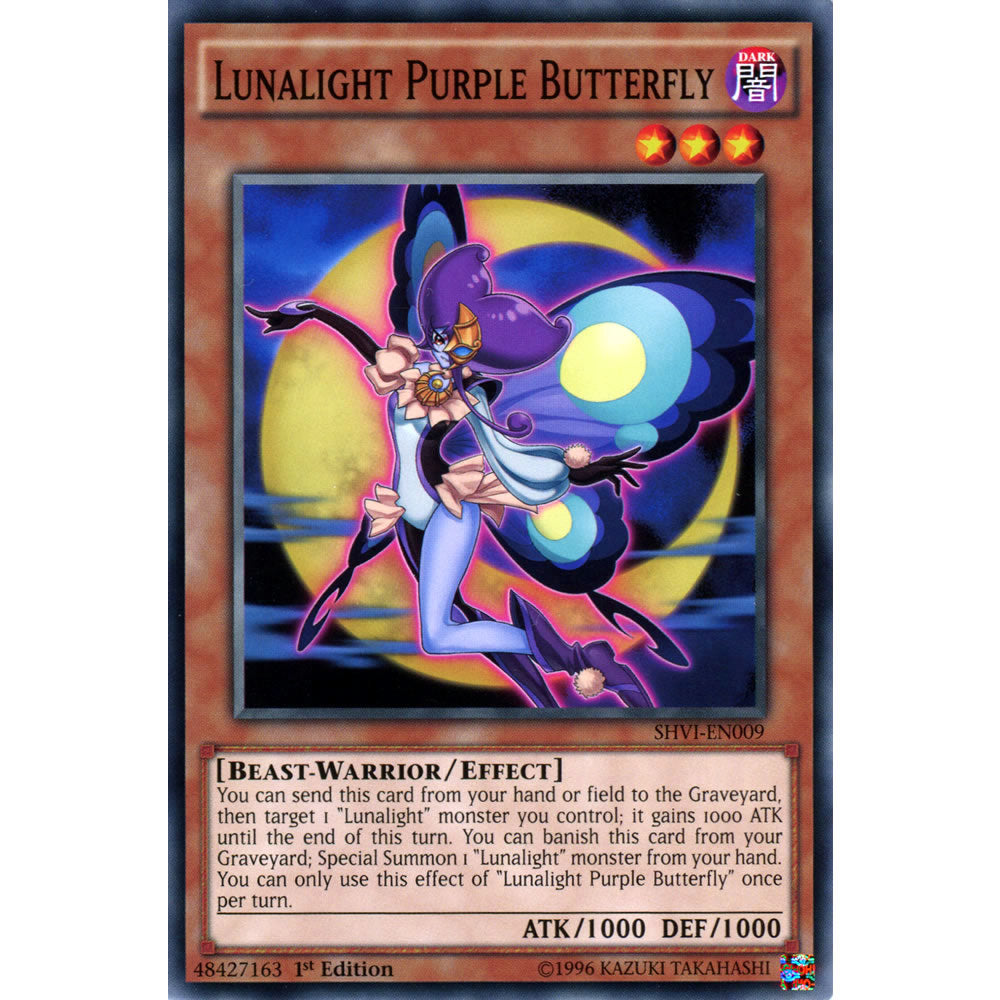 Lunalight Purple Butterfly SHVI-EN009 Yu-Gi-Oh! Card from the Shining Victories Set
