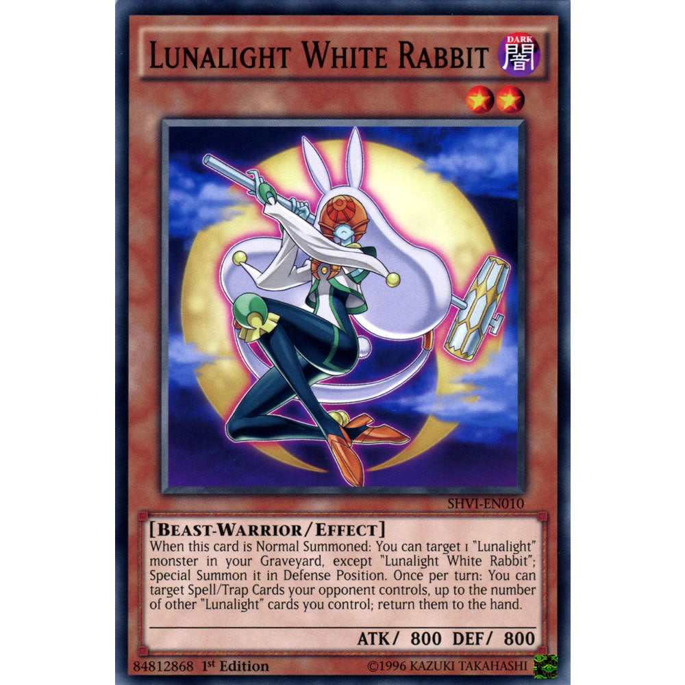 Lunalight White Rabbit SHVI-EN010 Yu-Gi-Oh! Card from the Shining Victories Set