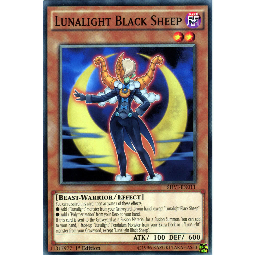Lunalight Black Sheep SHVI-EN011 Yu-Gi-Oh! Card from the Shining Victories Set