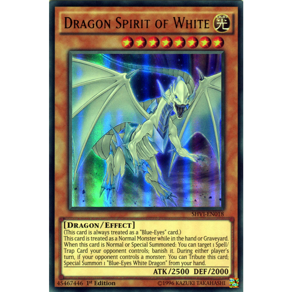 Dragon Spirit of White SHVI-EN018 Yu-Gi-Oh! Card from the Shining Victories Set