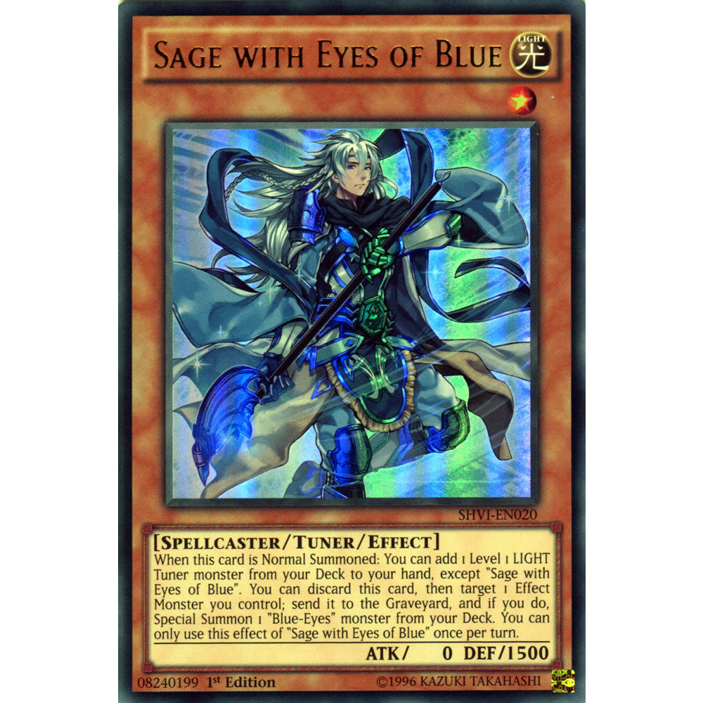 Sage with Eyes of Blue SHVI-EN020 Yu-Gi-Oh! Card from the Shining Victories Set