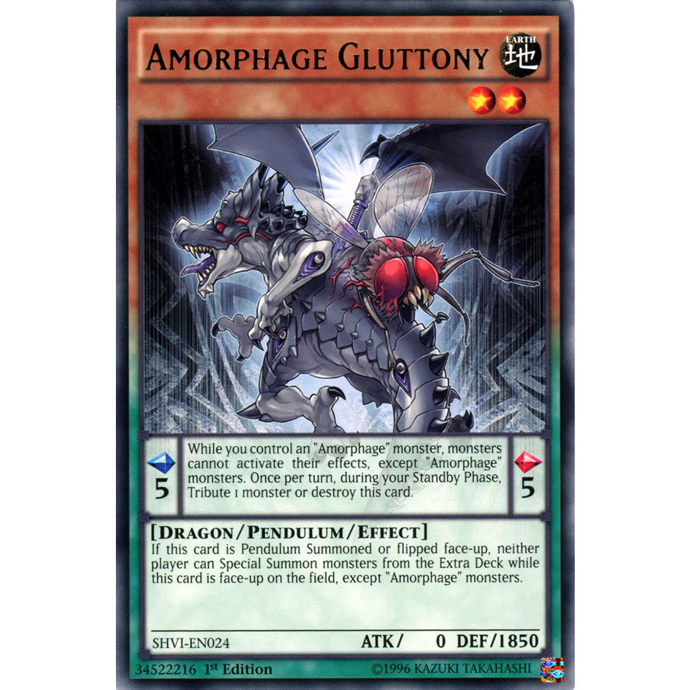 Amorphage Gluttony SHVI-EN024 Yu-Gi-Oh! Card from the Shining Victories Set