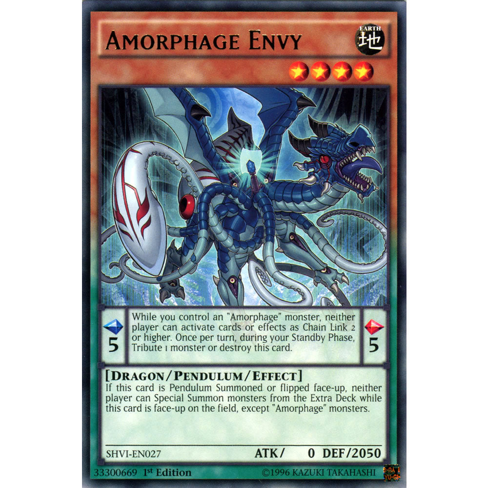 Amorphage Envy SHVI-EN027 Yu-Gi-Oh! Card from the Shining Victories Set