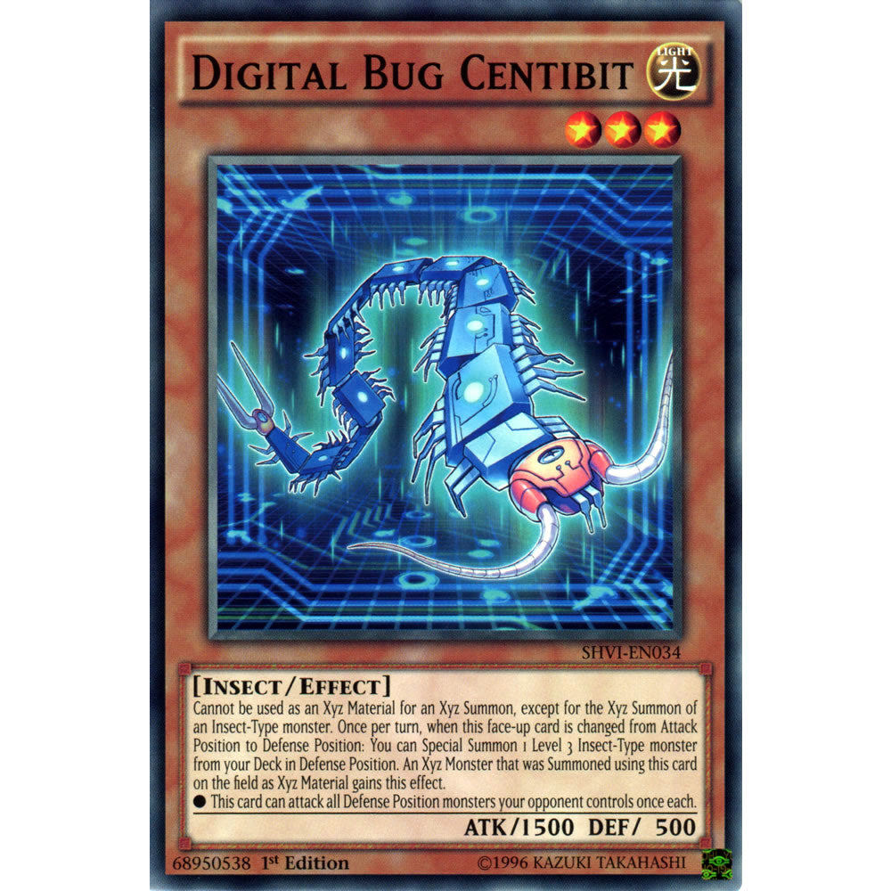 Digital Bug Centibit SHVI-EN034 Yu-Gi-Oh! Card from the Shining Victories Set