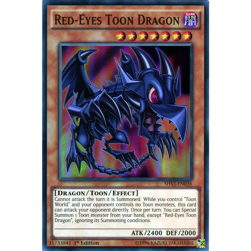 Red-Eyes Toon Dragon SHVI-EN036 Yu-Gi-Oh! Card from the Shining Victories Set