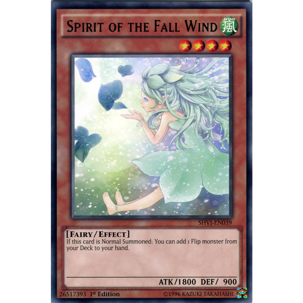Spirit of the Fall Wind SHVI-EN039 Yu-Gi-Oh! Card from the Shining Victories Set