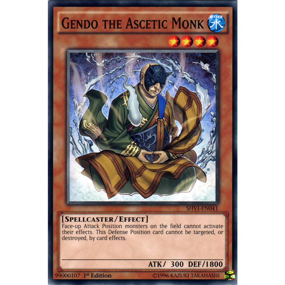 Gendo the Ascetic Monk SHVI-EN041 Yu-Gi-Oh! Card from the Shining Victories Set