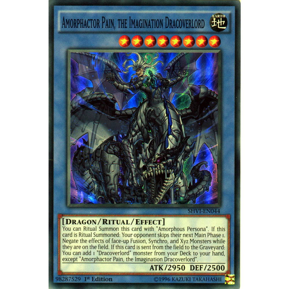 Amorphactor Pain, the Imagination Dracoverlord SHVI-EN044 Yu-Gi-Oh! Card from the Shining Victories Set