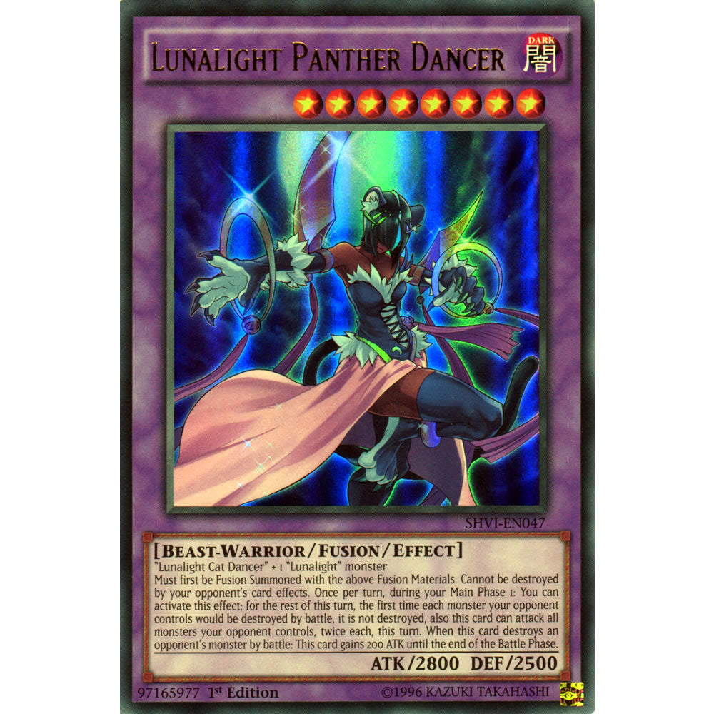 Lunalight Panther Dancer SHVI-EN047 Yu-Gi-Oh! Card from the Shining Victories Set