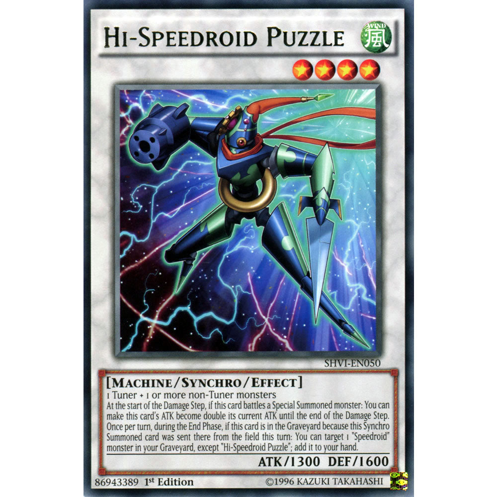 Hi-Speedroid Puzzle SHVI-EN050 Yu-Gi-Oh! Card from the Shining Victories Set