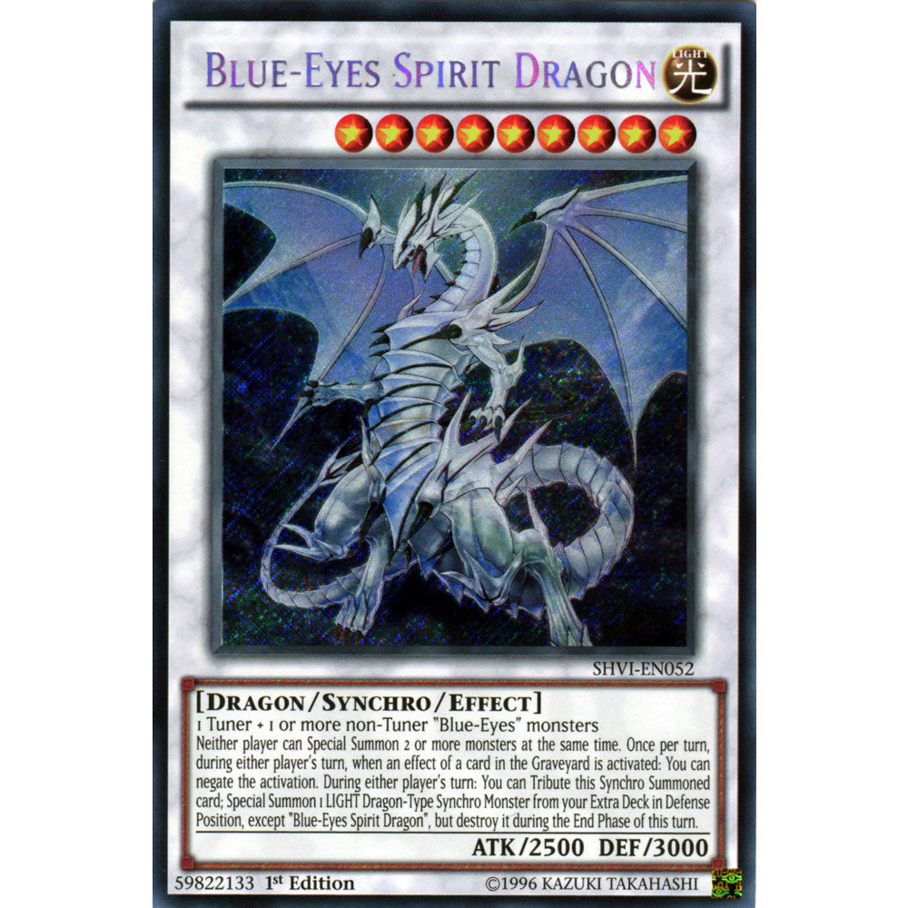Blue-Eyes Spirit Dragon SHVI-EN052 Yu-Gi-Oh! Card from the Shining Victories Set