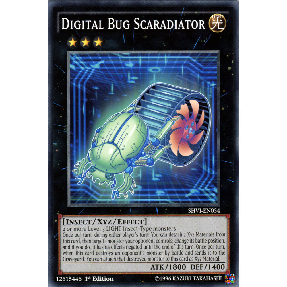 Digital Bug Scaradiator SHVI-EN054 Yu-Gi-Oh! Card from the Shining Victories Set