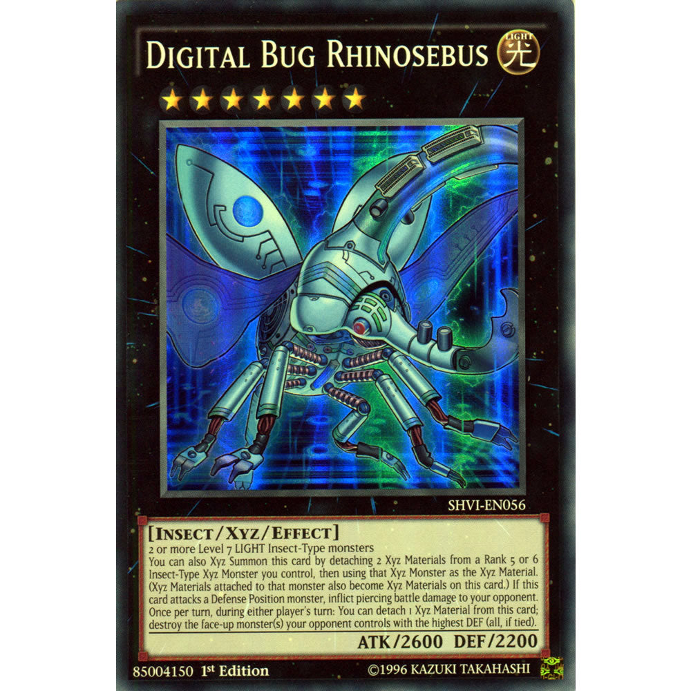 Digital Bug Rhinosebus SHVI-EN056 Yu-Gi-Oh! Card from the Shining Victories Set