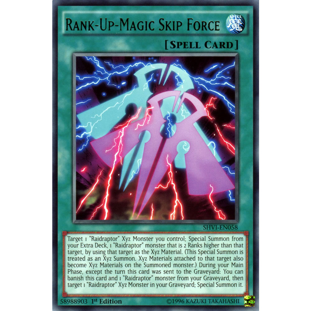 Rank-Up-Magic Skip Force SHVI-EN058 Yu-Gi-Oh! Card from the Shining Victories Set