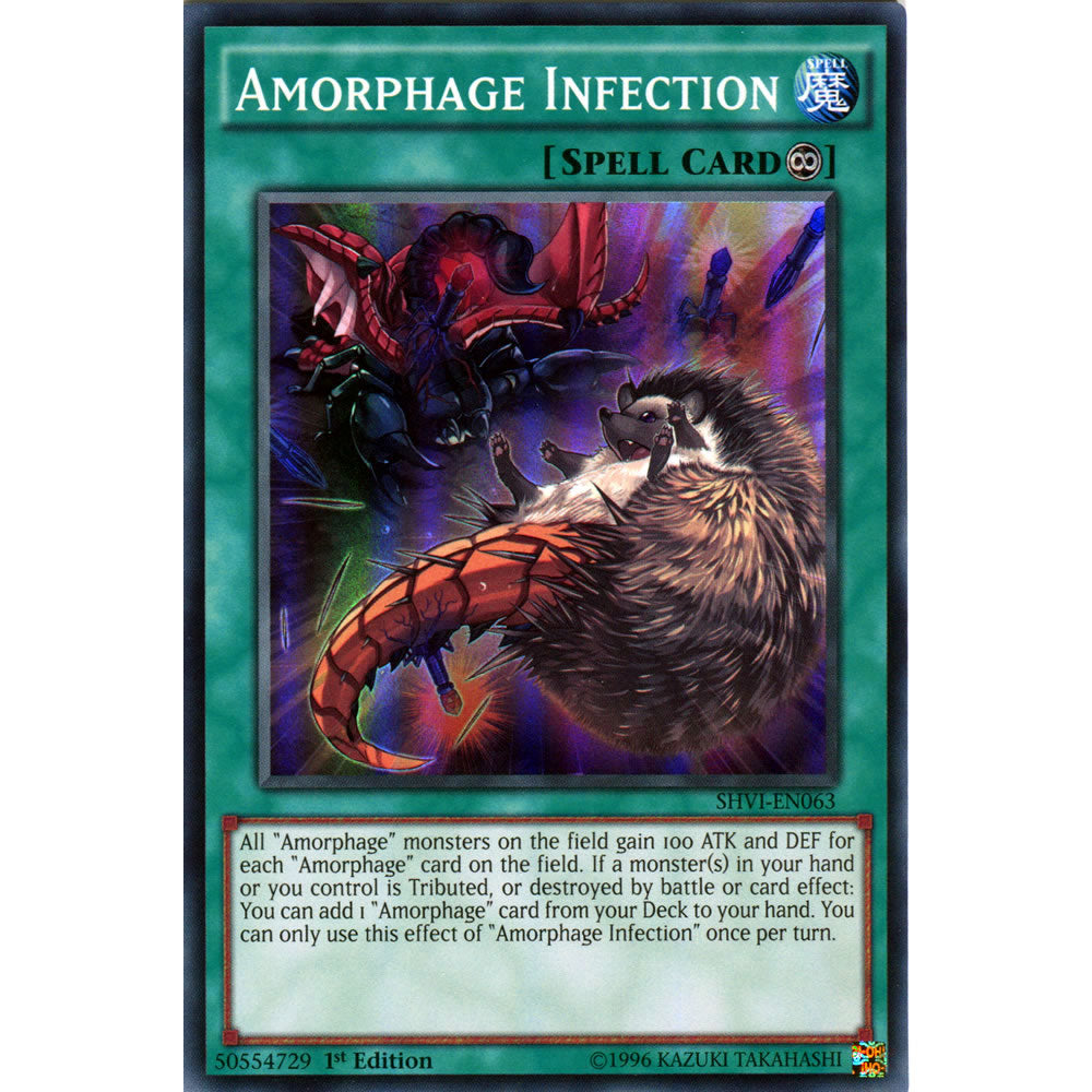 Amorphage Infection SHVI-EN063 Yu-Gi-Oh! Card from the Shining Victories Set