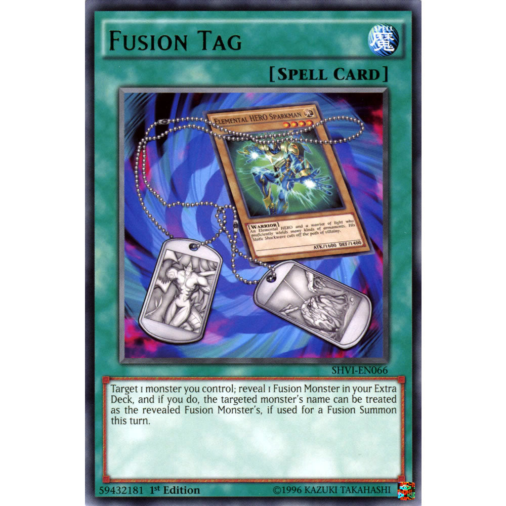 Fusion Tag SHVI-EN066 Yu-Gi-Oh! Card from the Shining Victories Set