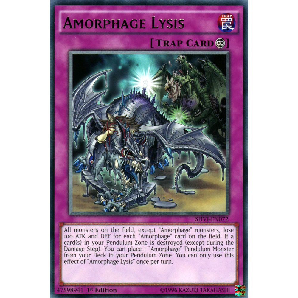 Amorphage Lysis SHVI-EN072 Yu-Gi-Oh! Card from the Shining Victories Set