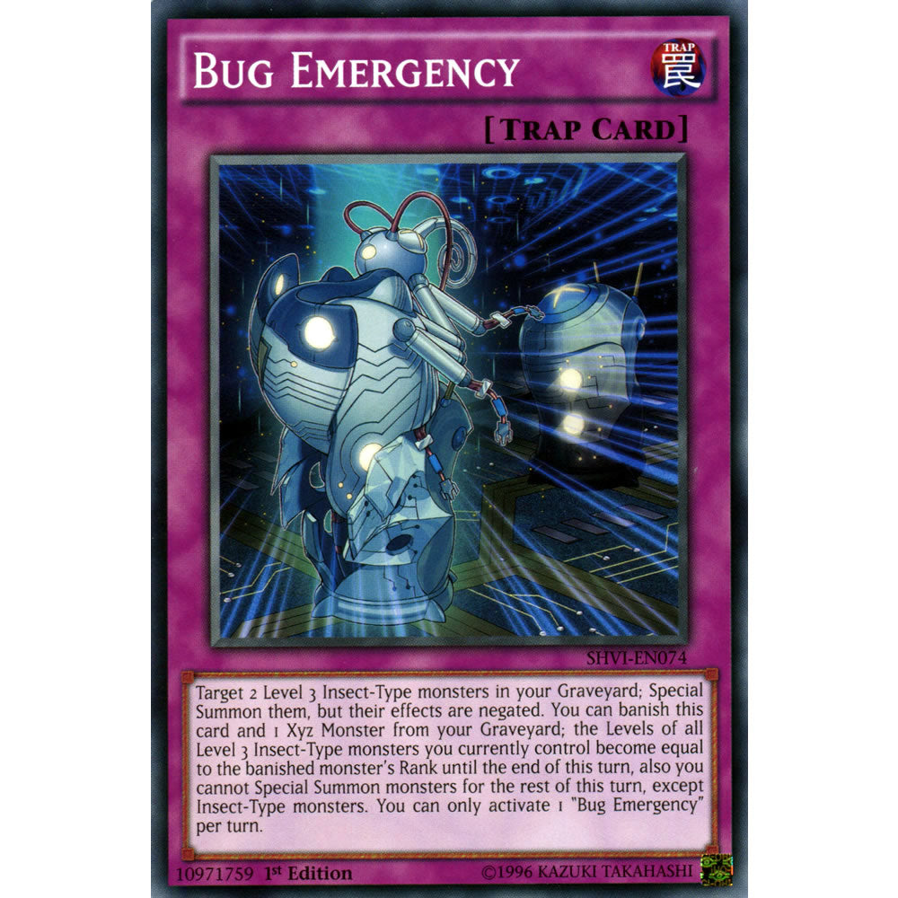 Bug Emergency SHVI-EN074 Yu-Gi-Oh! Card from the Shining Victories Set