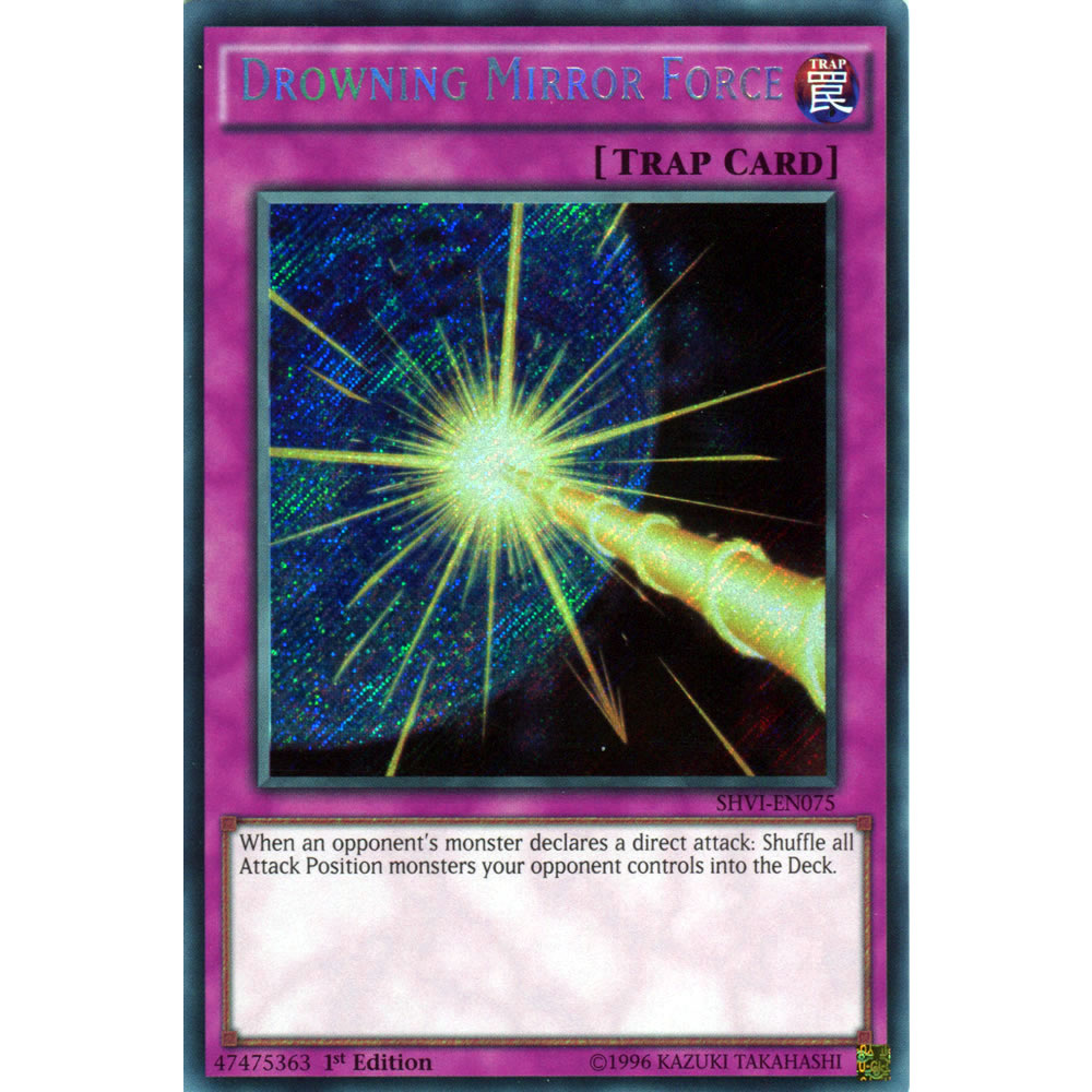 Drowning Mirror Force SHVI-EN075 Yu-Gi-Oh! Card from the Shining Victories Set